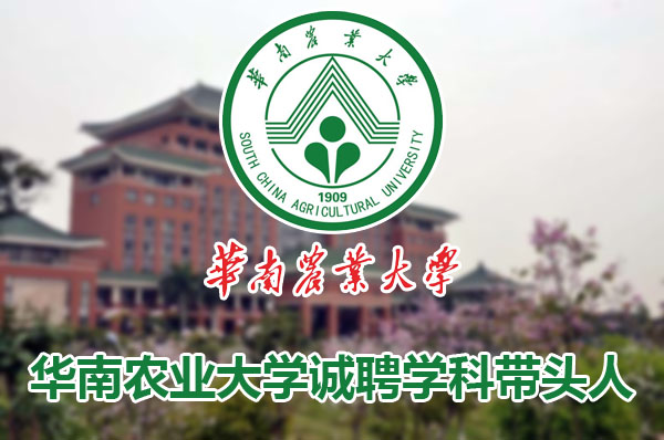 华南农业大学文法学院招聘学科带头人